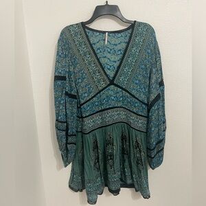 NWOT Free people Luna Scarf Tunic Top